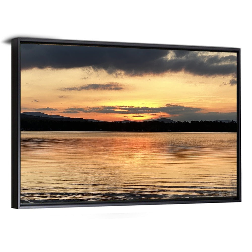Lake Pleasant Golden Sunset Wall Art