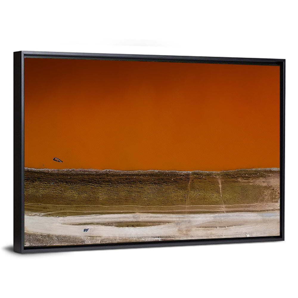 Lake Retba Aerial View Wall Art