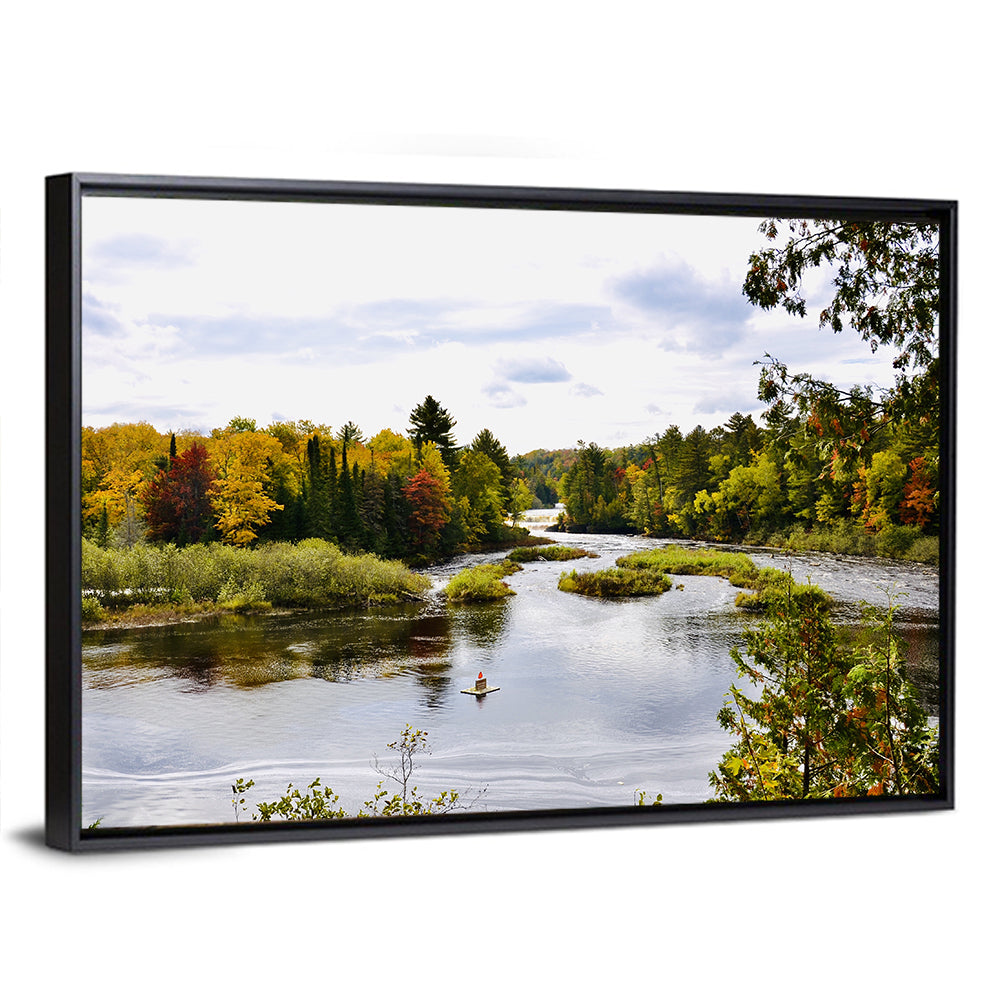 Tahquamenon River Autumn Scene Wall Art
