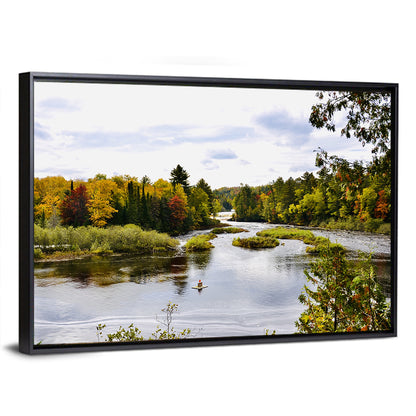 Tahquamenon River Autumn Scene Wall Art