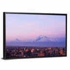 Mount Ararat at Dusk Over Yerevan Wall Art