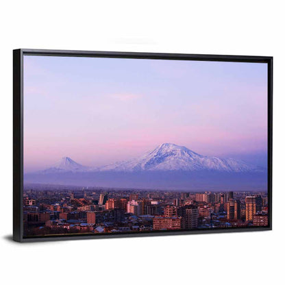 Mount Ararat at Dusk Over Yerevan Wall Art