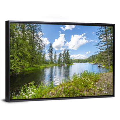 Lake Pend Oreille Wildflower View Wall Art