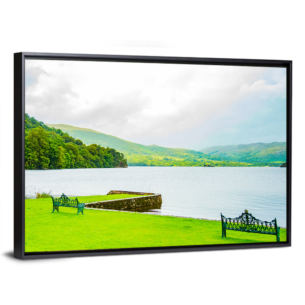 Ullswater Lakeside Benches Wall Art