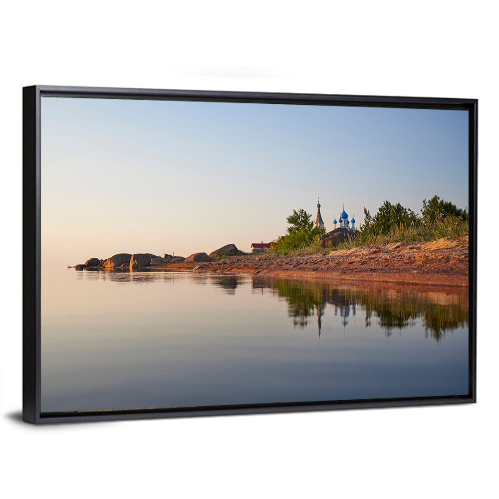 Lake Peipus Sunset with Blue Domes Wall Art