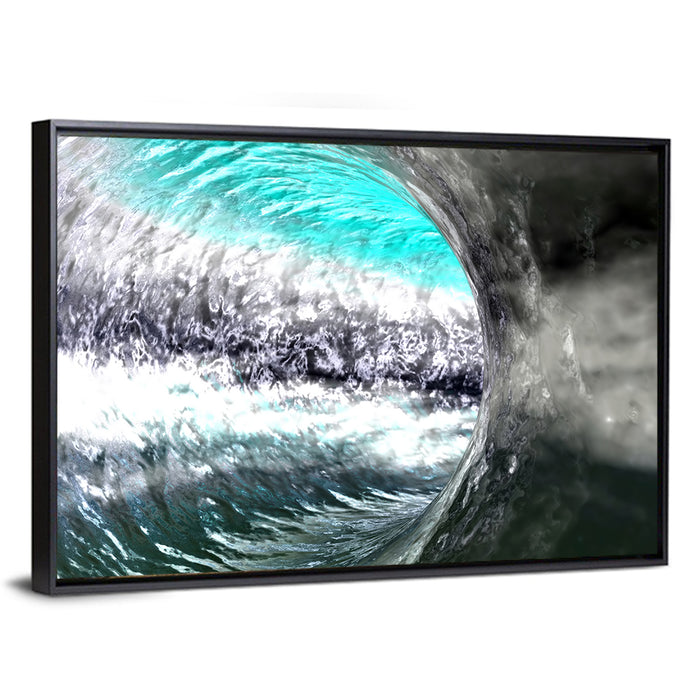 Water Tunnel Concept Wall Art as a framed canvas