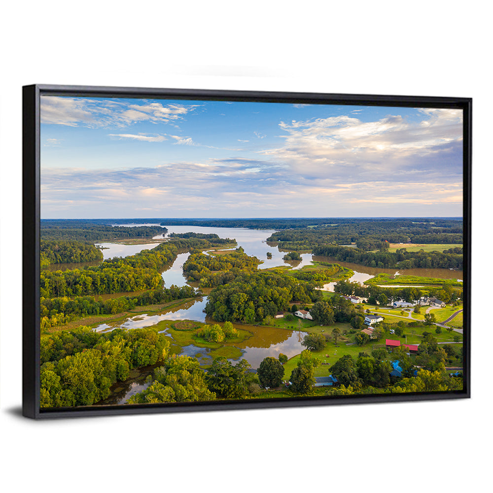 Lake Oconee Aerial Landscape Wall Art