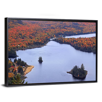 Lake Monroe Aerial with Islands Wall Art