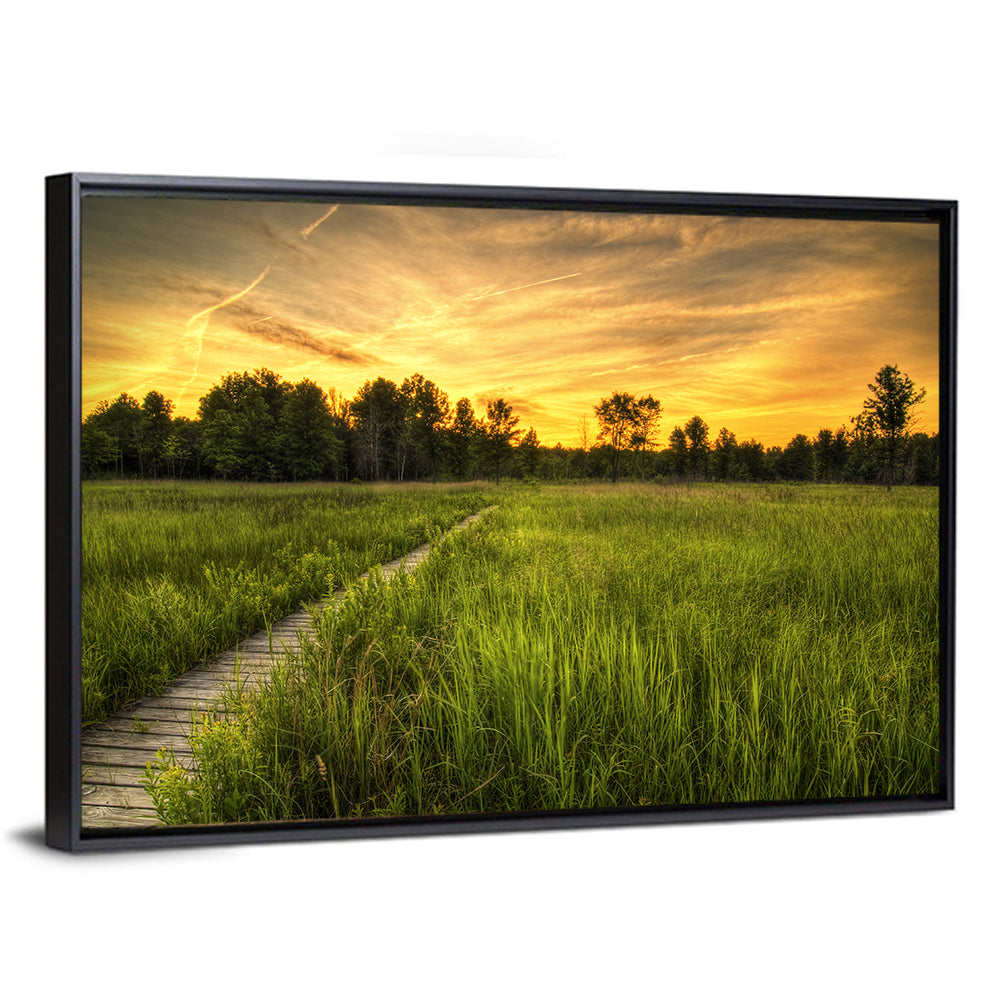 Irwin Prairie Boardwalk Sunset Wall Art