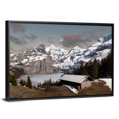 Oeschinensee Winter Landscape Wall Art