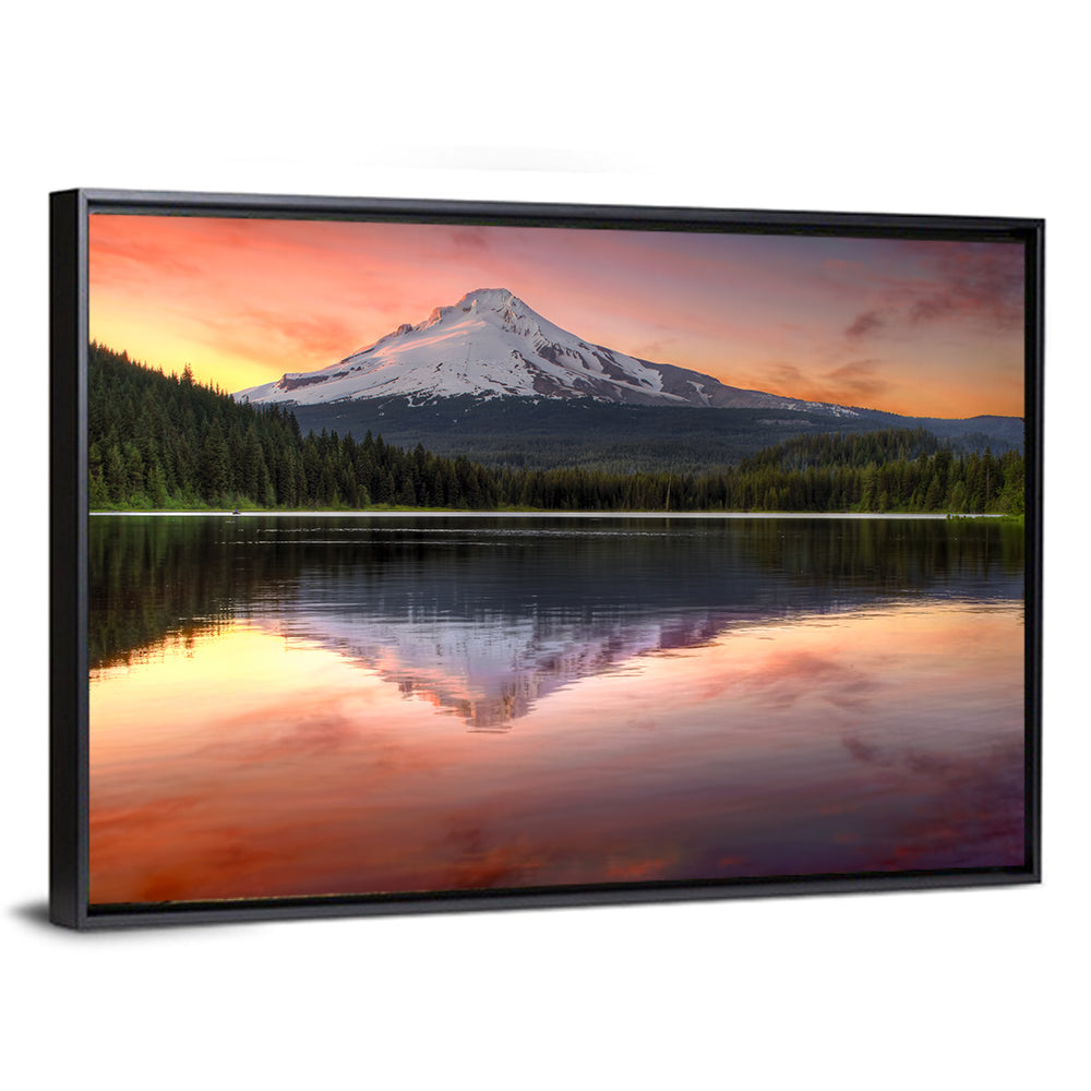 Mount Hood Reflected at Trillium Lake Wall Art