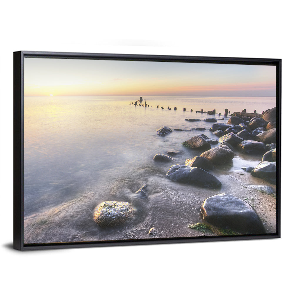Michigan Shoreline Pilings Wall Art