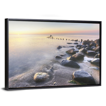 Michigan Shoreline Pilings Wall Art