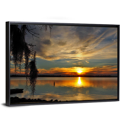 Lake Seminole Sunset Reflection Wall Art
