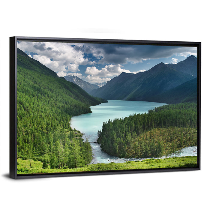 Kucherlinskoe Lake, Altai Wall Art as a framed canvas