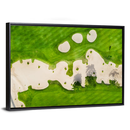 Aerial Golf Course Landscape Wall Art