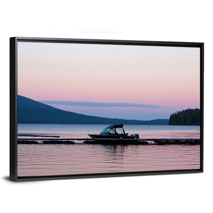 Odell Lake Dock at Twilight Wall Art