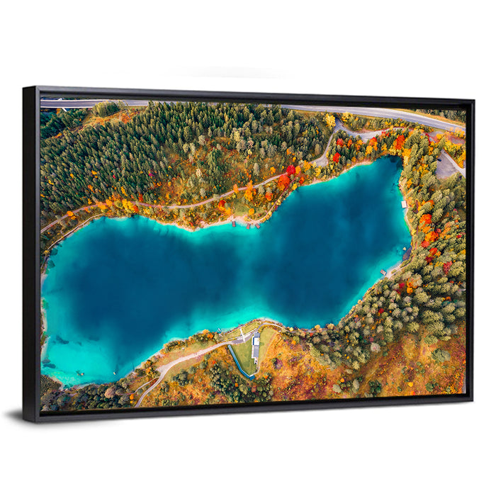 Urisee Lake Wall Art as a framed canvas