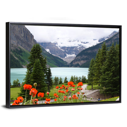 Lake Louise Poppies Wall Art