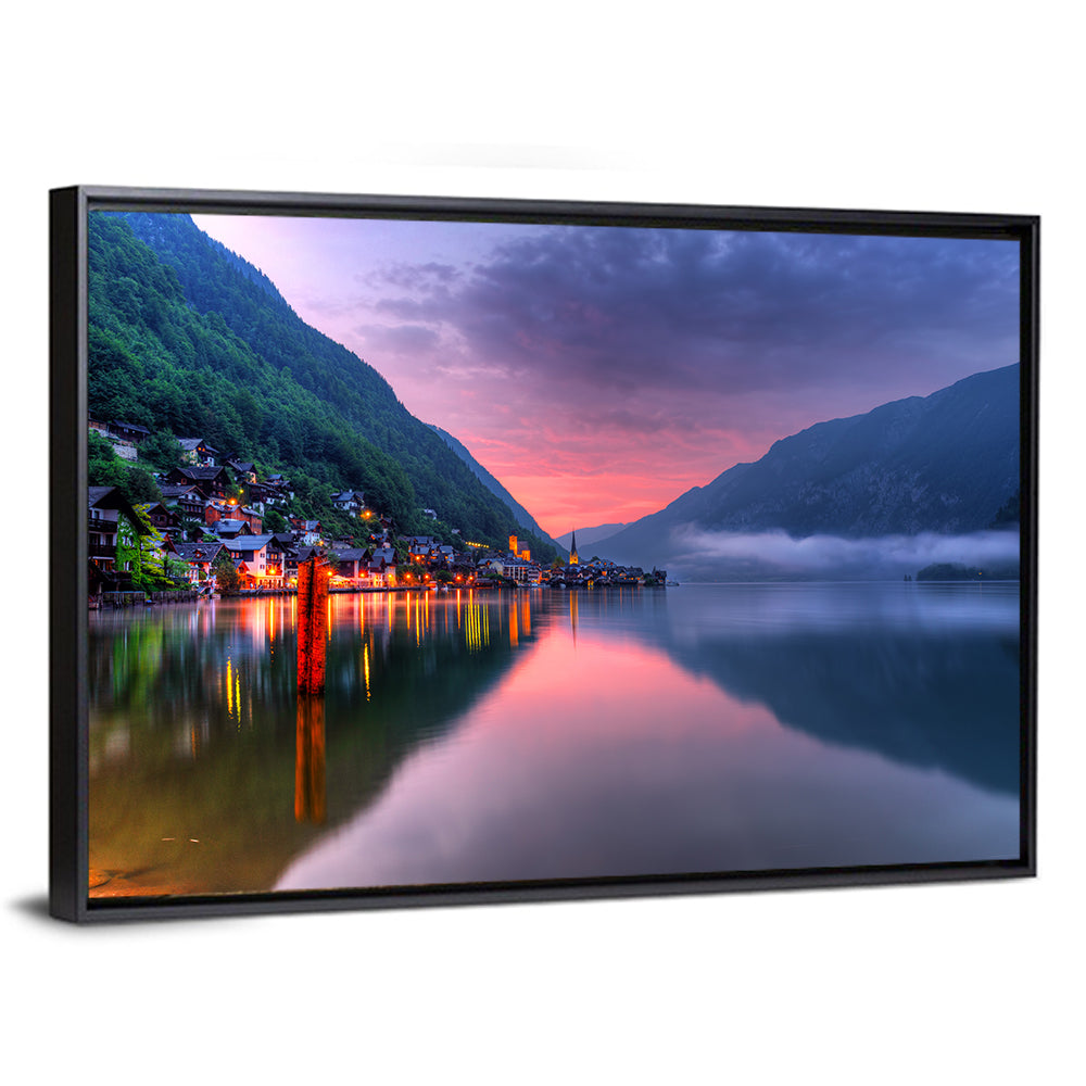 Hallstatt Mountain Village Wall Art
