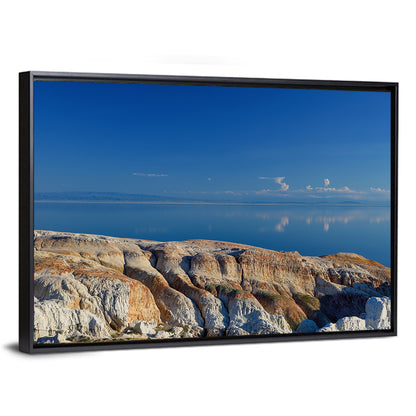 Shekelmes Tract Cliff Over Lake Wall Art