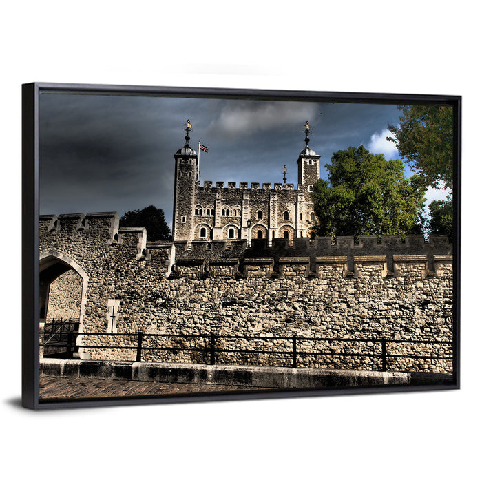 Tower of London Wall Art as a framed canvas