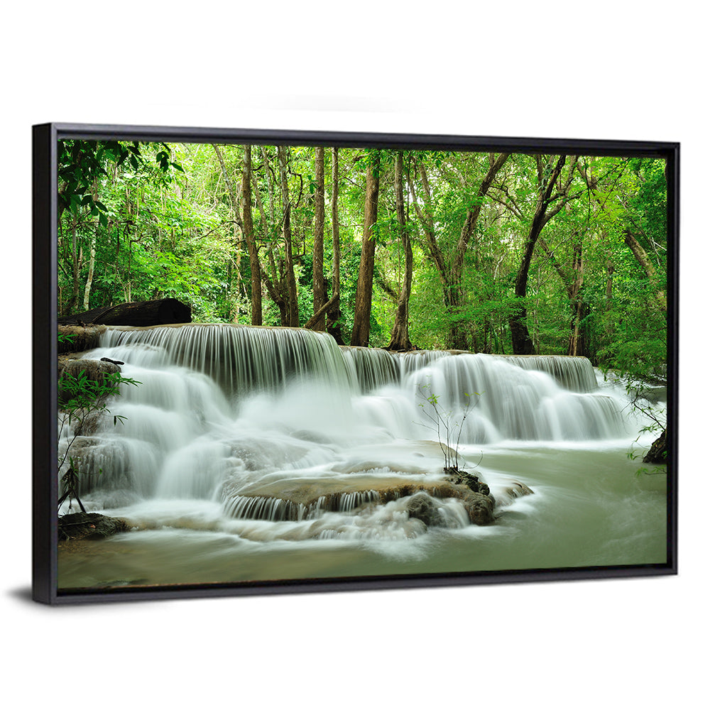 Erawan Falls Forest Cascade Wall Art