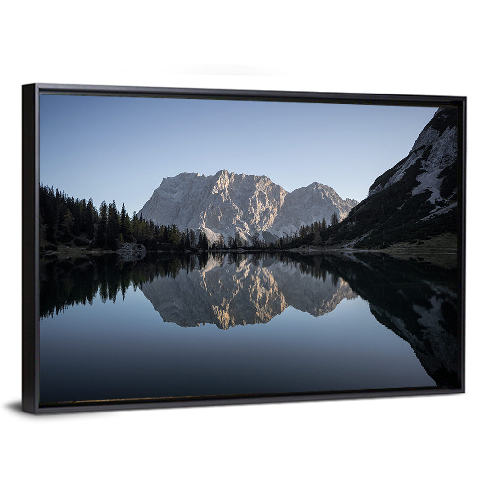 Zugspitze from Lake Seebensee Wall Art