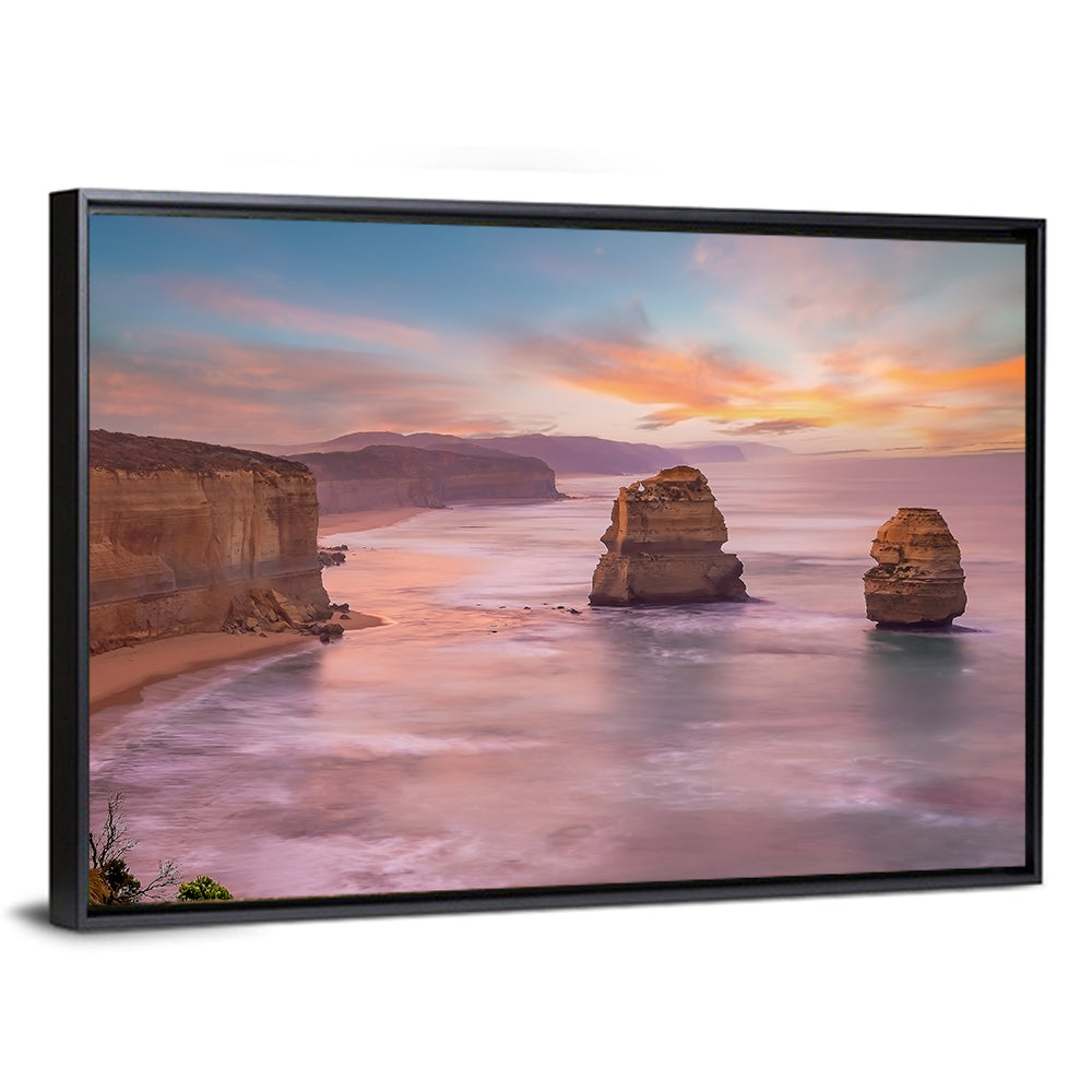 Twelve Apostles Sunset Sea Stacks Wall Art
