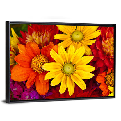 Fresh Autumn Flowers Wall Art