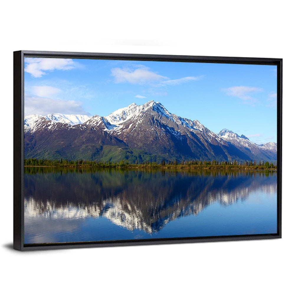 Pioneer Peak Reflected in Jim Lake Wall Art