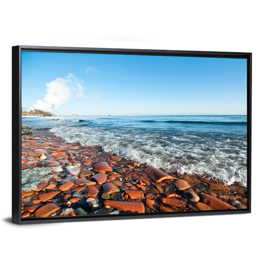 Lake Ontario Terracotta Shoreline Wall Art