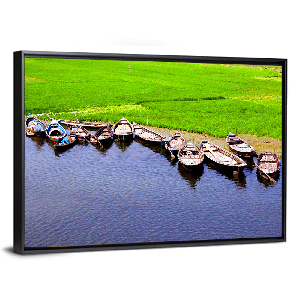 Boats at the Shoreline Wall Art