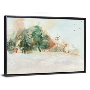 Winter Forest Abstract Wall Art