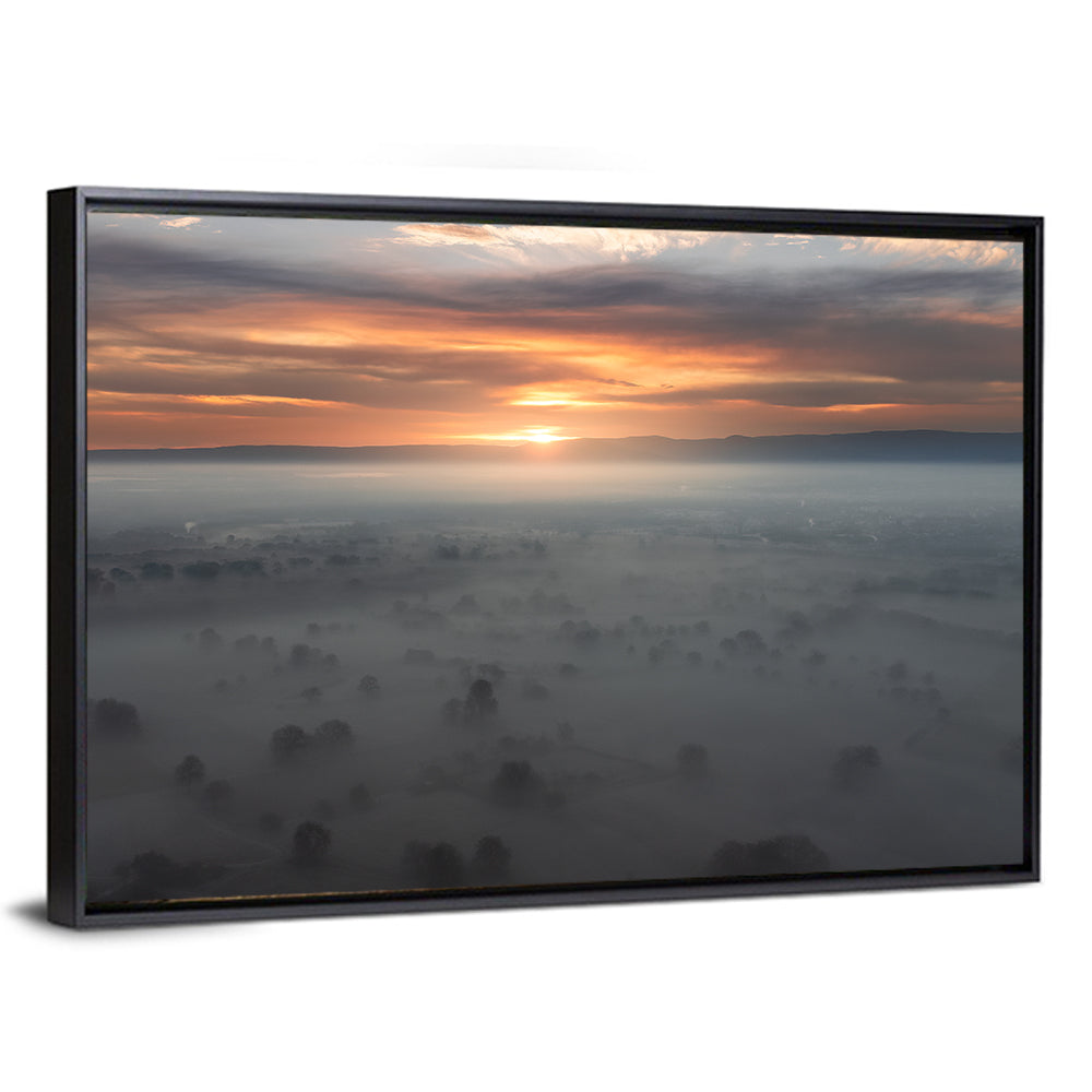 Rhine Plain Sunrise Wall Art