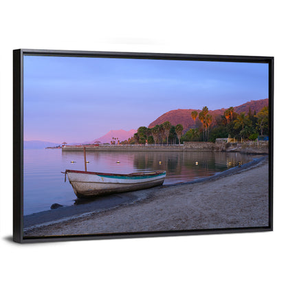 Lake Chapala Shoreline at Dusk Wall Art