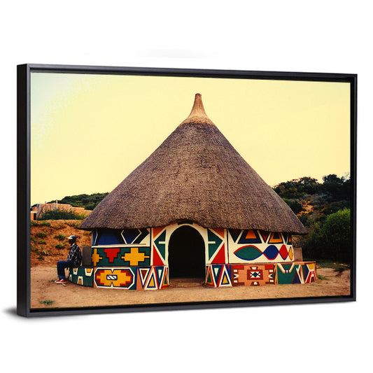 Ndbele Tribe Hut Wall Art