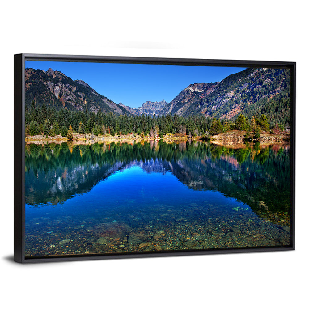 Gold Lake Reflection Wall Art