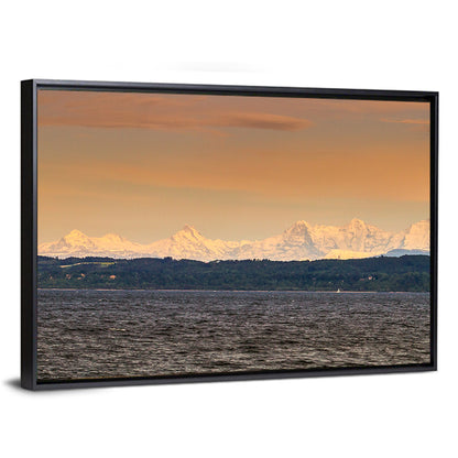 Lake Neuchatel Golden Hour Wall Art
