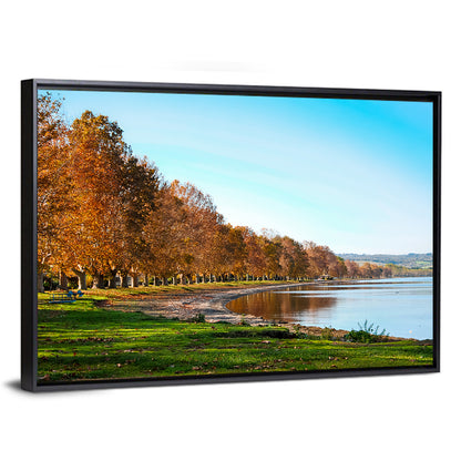 Lake Bolsena Autumn Shoreline Wall Art