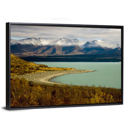 Lake Pukaki Autumn Shoreline Wall Art