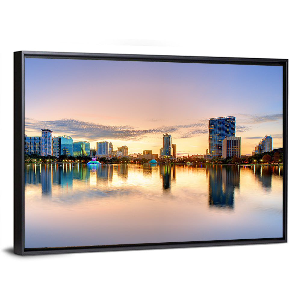 Orlando Skyline at Dusk Wall Art