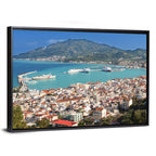 Zakynthos Harbor View Wall Art