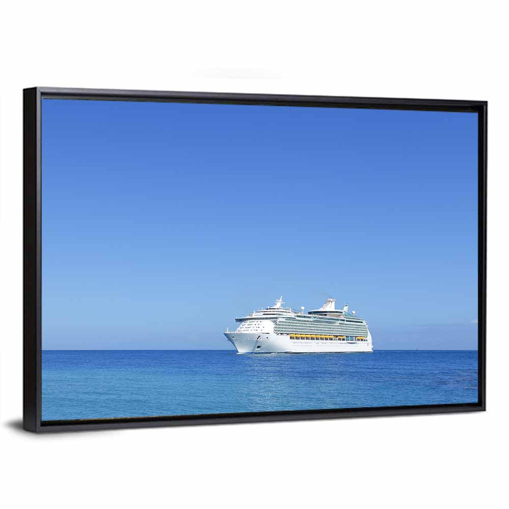 Cruise Ship in Open Sea Wall Art
