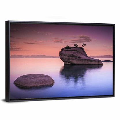 Bonsai Rock Sunrise Lake Tahoe Wall Art