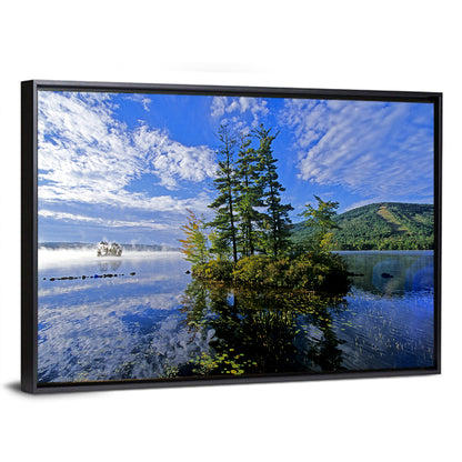 Misty Maine Lake Wall Art