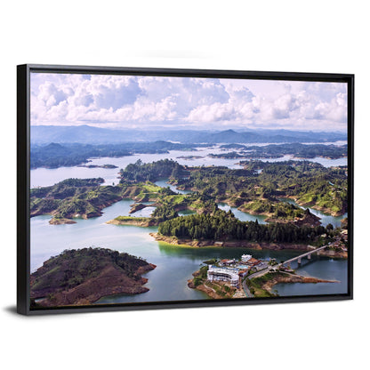Guatapé Reservoir Aerial View Wall Art