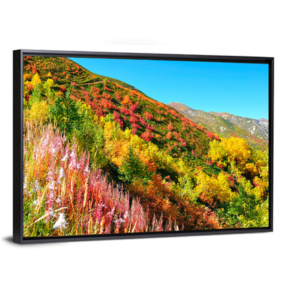 Svaneti Autumn Mountain Landscape Wall Art