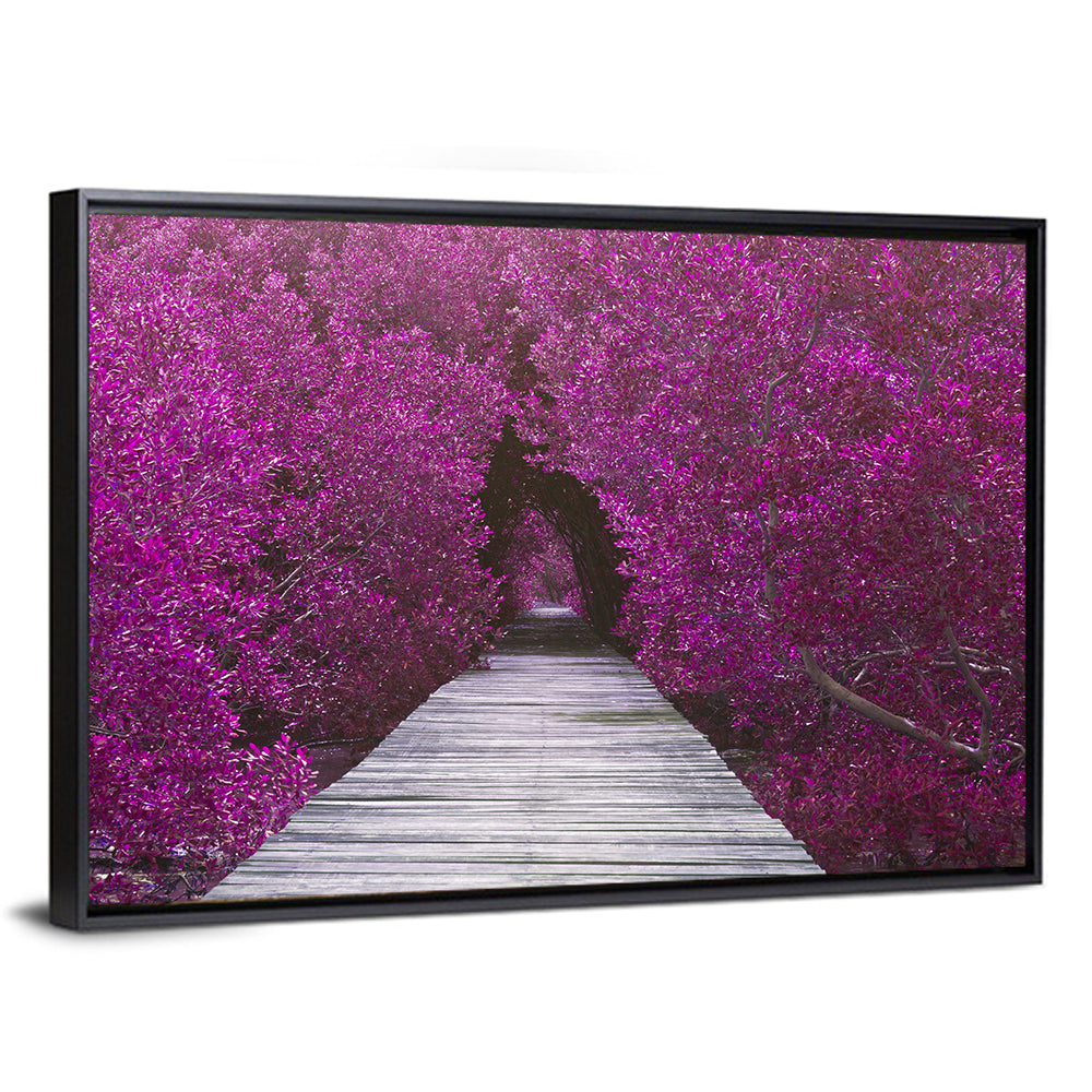 Magenta Mangrove Pathway Wall Art