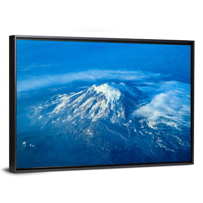 Mount Rainier Above the Clouds Wall Art as a framed canvas